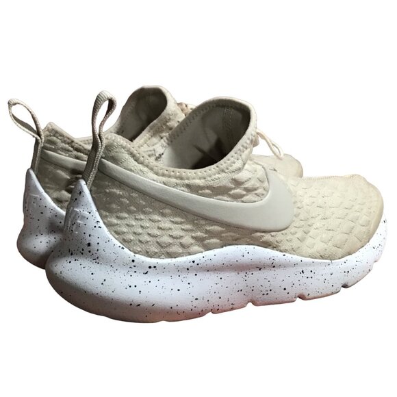 Nike Aptare Sneakers Womens Size 7 Cream Oatmeal White Black Speckles Laceless - Picture 8 of 9